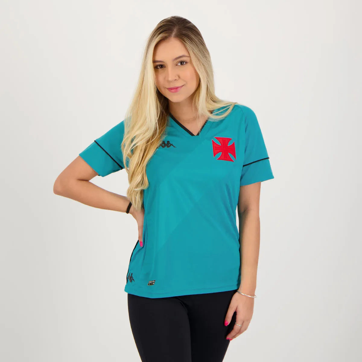 Camisa Kappa Vasco Goleiro I 20/21 - Feminina Azul