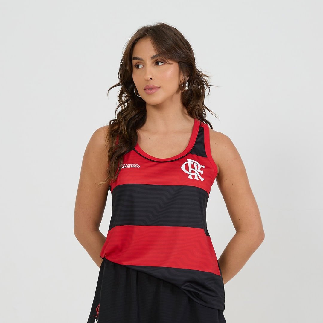 Regata Fem Presenca Flamengo Vermelho/preto 001007446