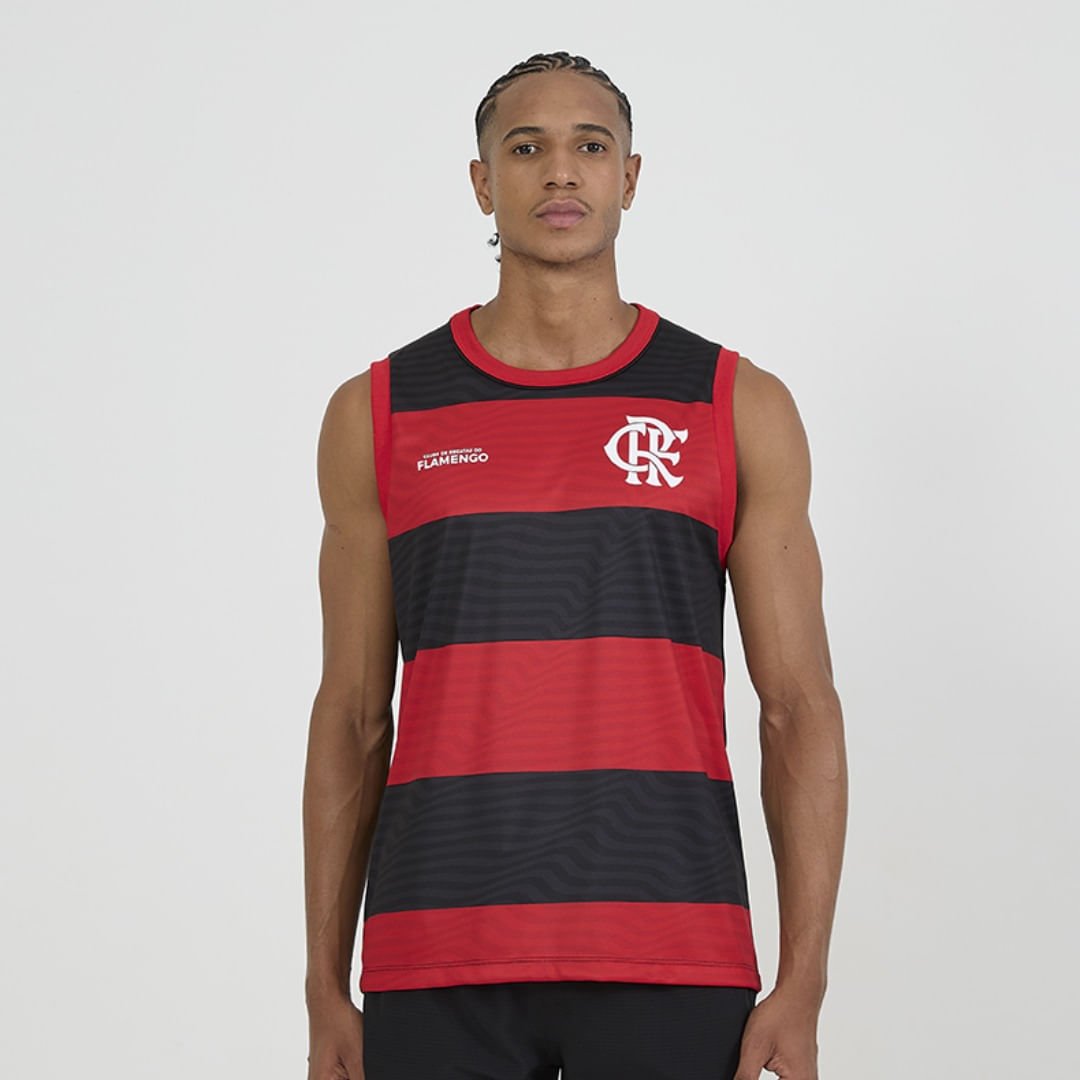Regata Adt Presenca Flamengo Vermelho/preto 001007448